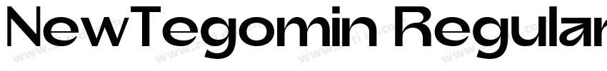 NewTegomin Regular C字体转换